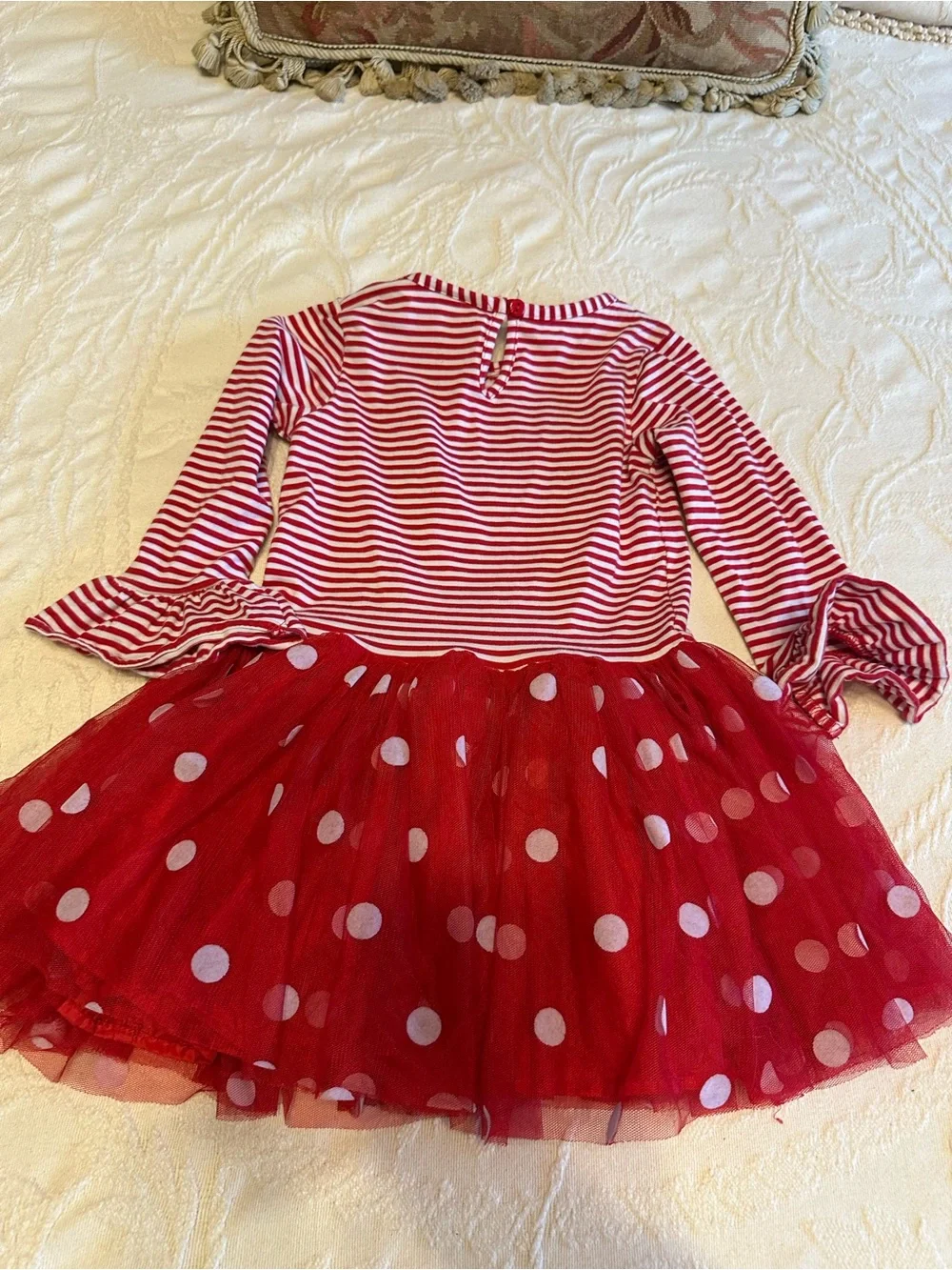 4T Girls' Red Santa Tutu Dress - Holiday Costume GUC